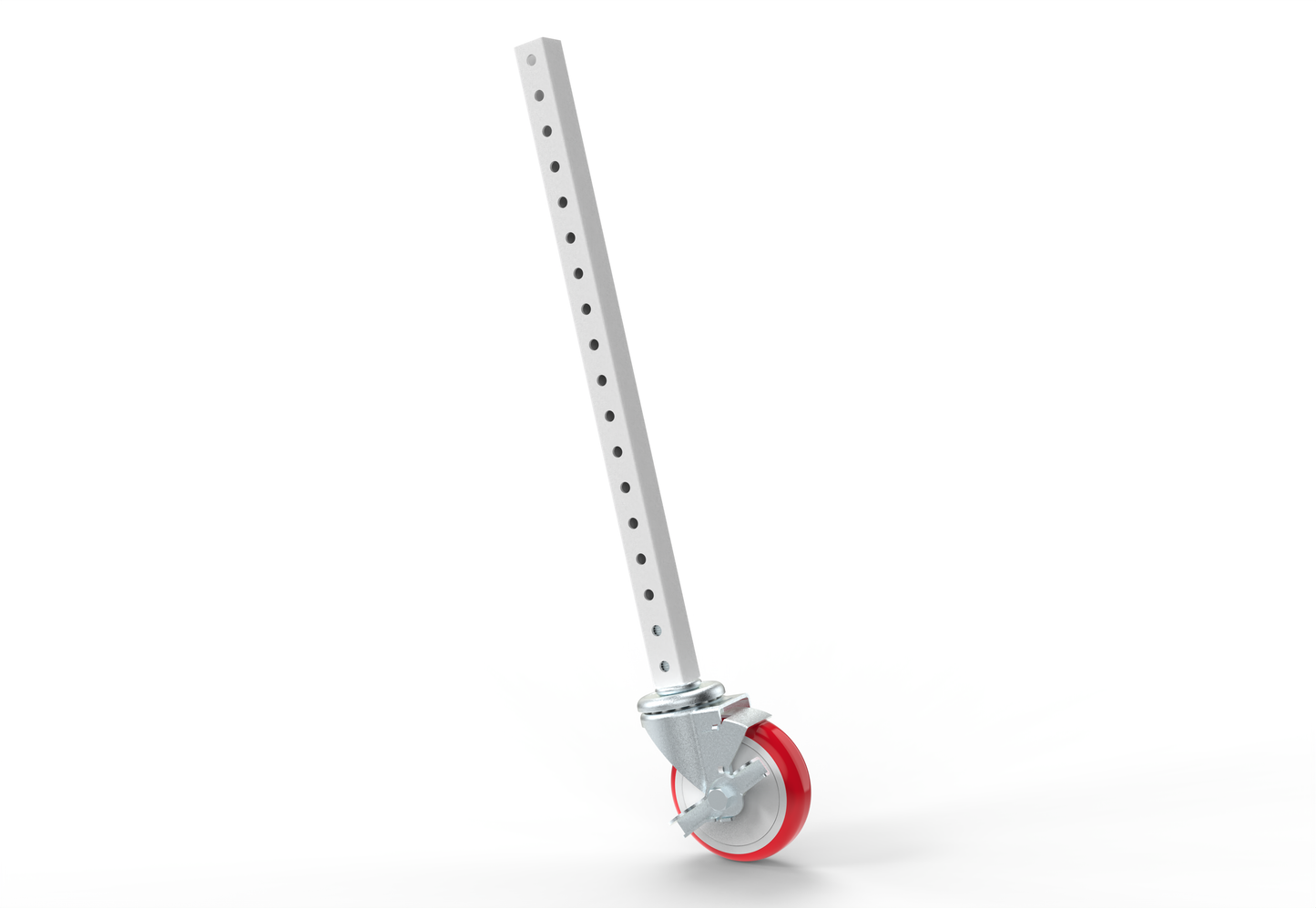 18" 360° Swivel Wheel With Brake Leg Assembly